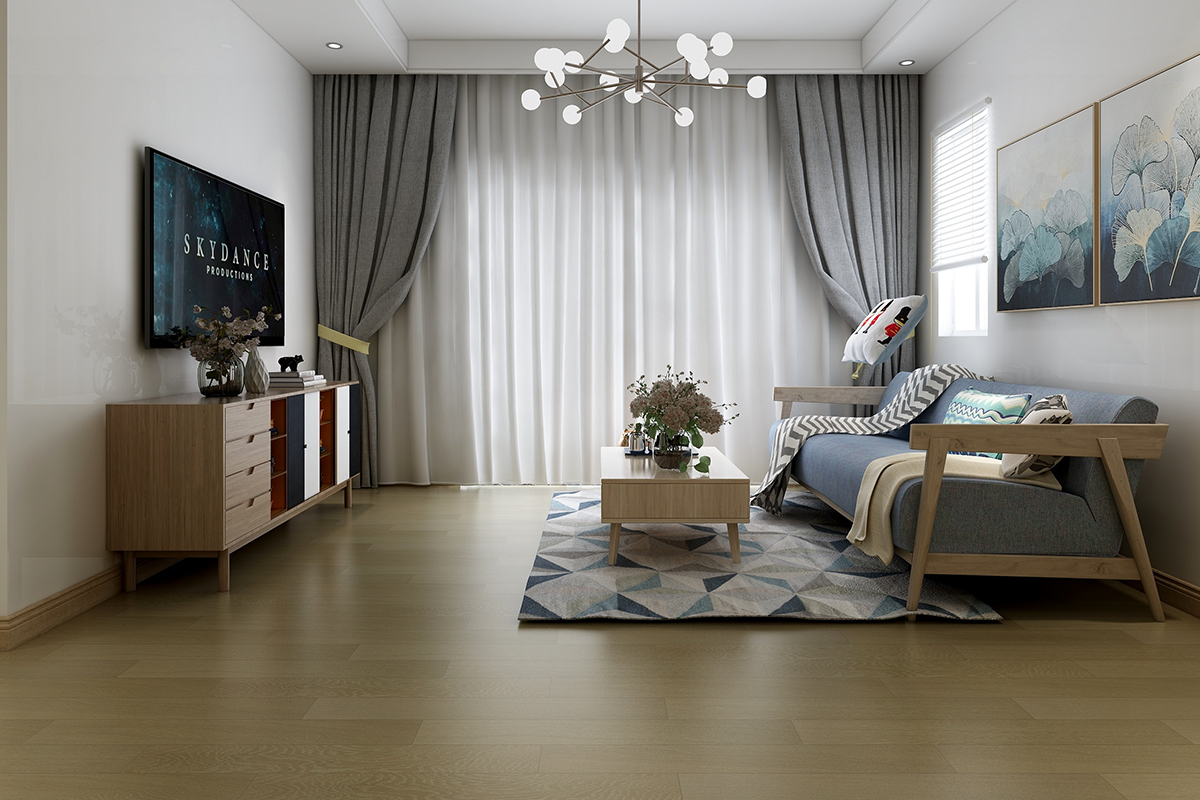 多層實木地板PM11035橡木（時尚灰）